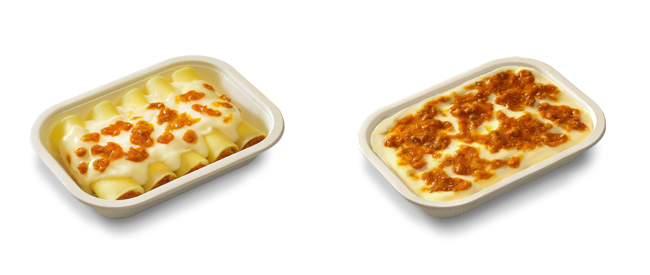 Lasagnes et cannellonis cuisinés