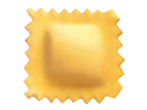 Double sheet square raviolo